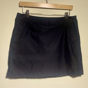 Nike Golf Skort Size 8 Women's Black Zip Front Dri Fit Performance Fabric